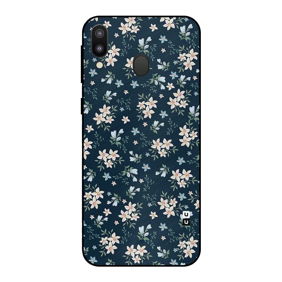Aesthetic Bloom Metal Back Case for Galaxy M20