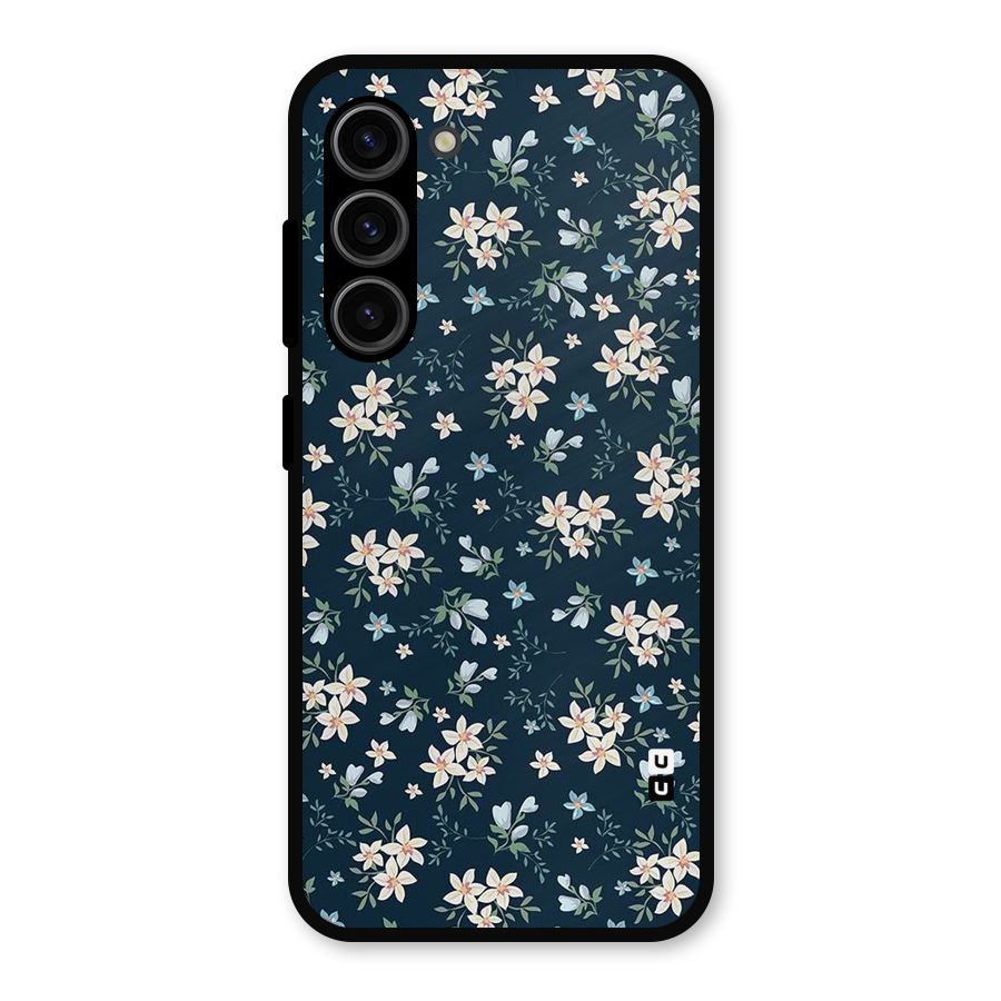 Aesthetic Bloom Metal Back Case for Galaxy S23