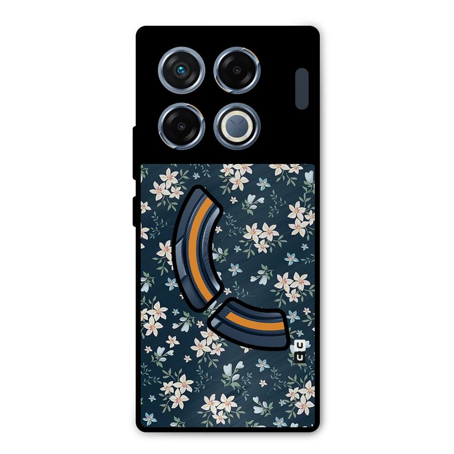 Aesthetic Bloom Metal Back Case for Infinix GT 20 Pro
