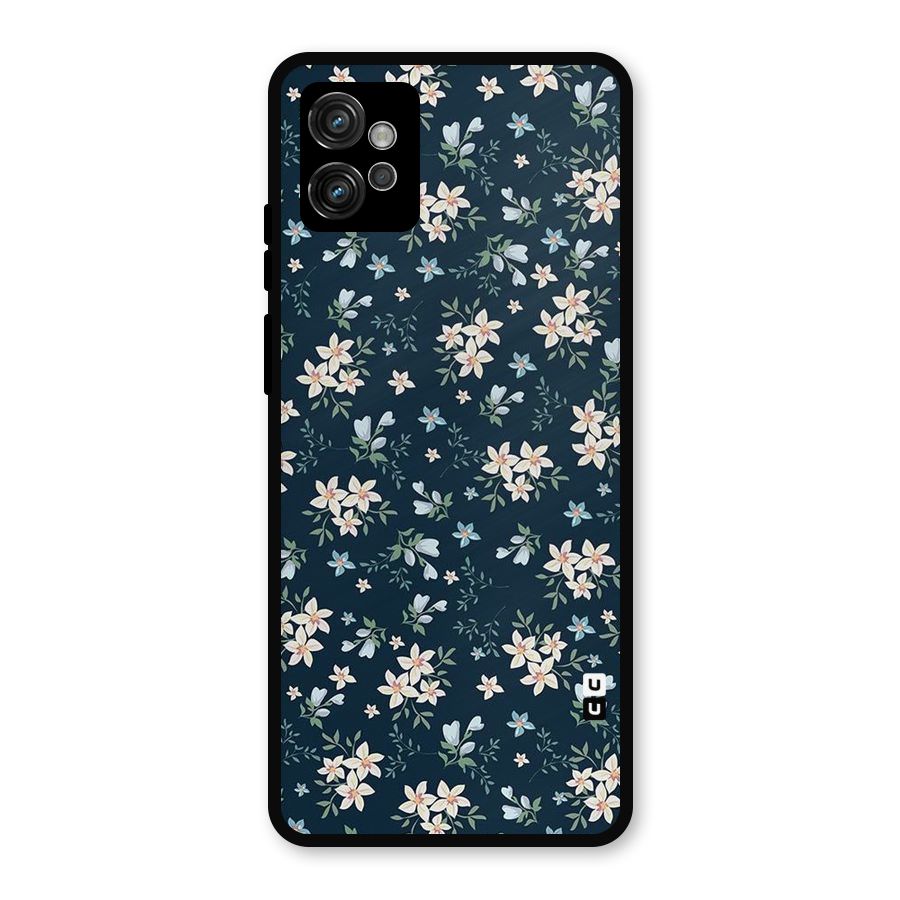 Aesthetic Bloom Metal Back Case for Moto G32