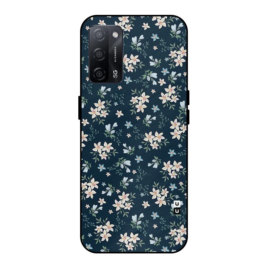 Aesthetic Bloom Metal Back Case for Oppo A53s 5G