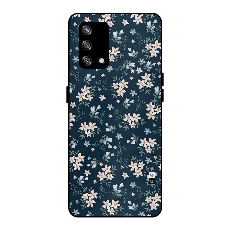 Aesthetic Bloom Metal Back Case for Oppo F19