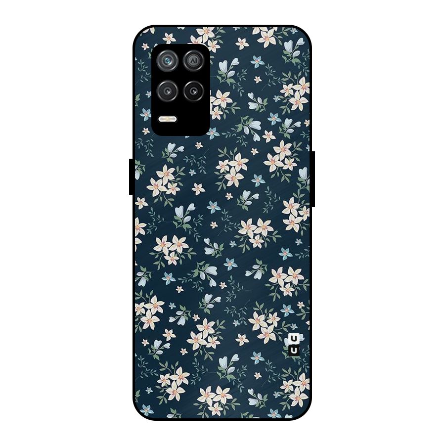 Aesthetic Bloom Metal Back Case for Realme 8s 5G
