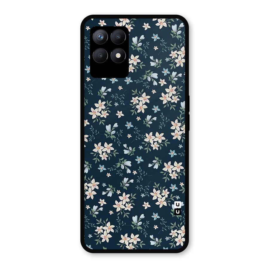 Aesthetic Bloom Metal Back Case for Realme Narzo 50