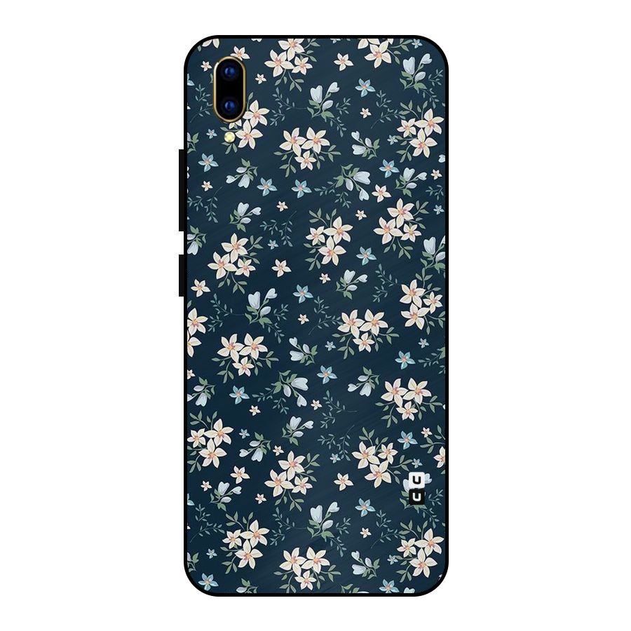 Aesthetic Bloom Metal Back Case for Vivo V11 Pro