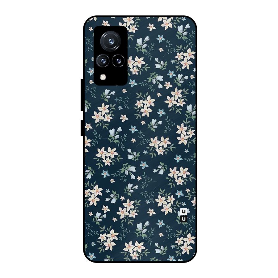 Aesthetic Bloom Metal Back Case for Vivo V21 5G