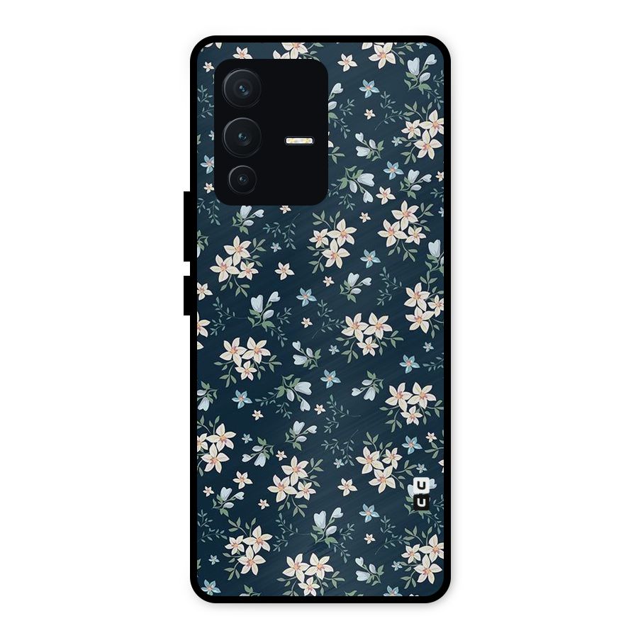 Aesthetic Bloom Metal Back Case for Vivo V23 5G