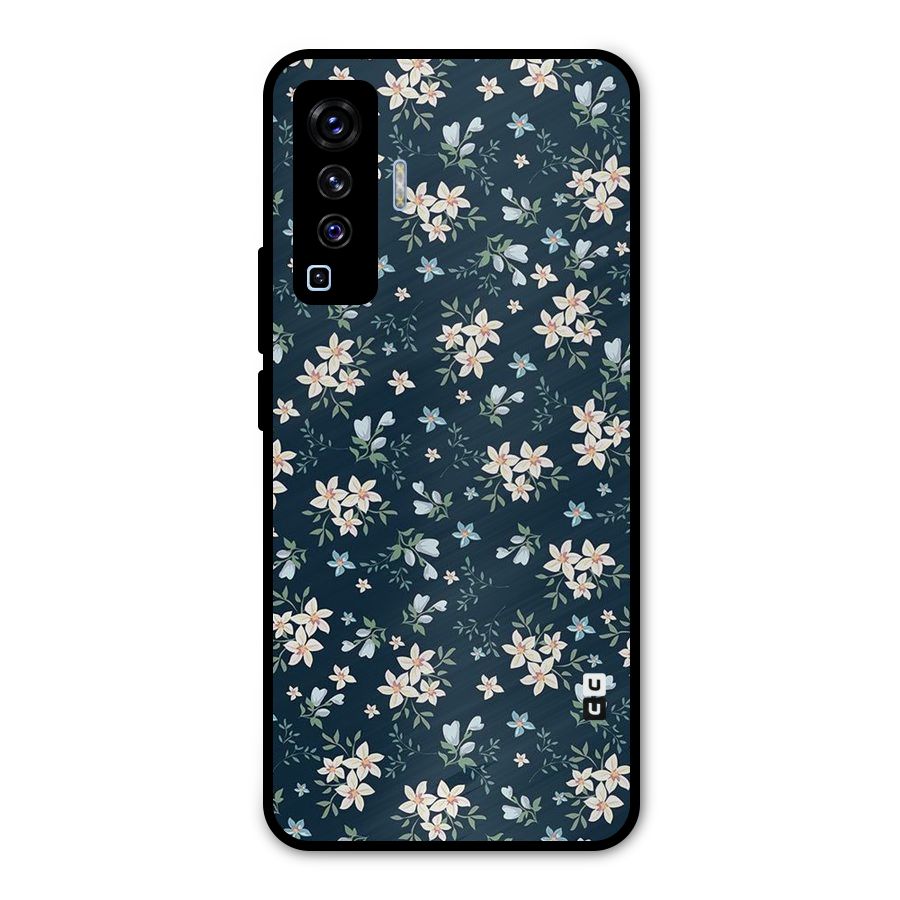 Aesthetic Bloom Metal Back Case for Vivo X50