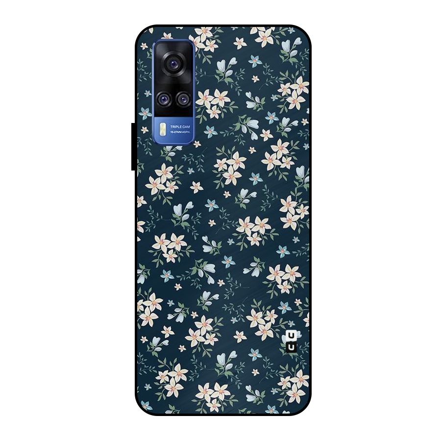 Aesthetic Bloom Metal Back Case for Vivo Y51