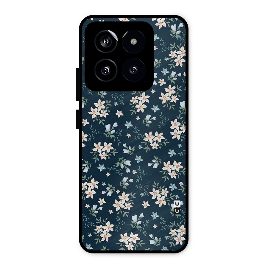 Aesthetic Bloom Metal Back Case for Xiaomi 14