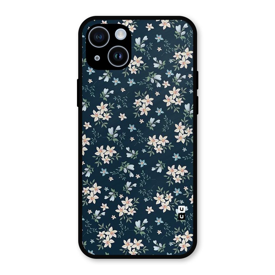 Aesthetic Bloom Metal Back Case for iPhone 14