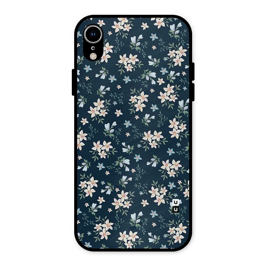 Aesthetic Bloom Metal Back Case for iPhone XR