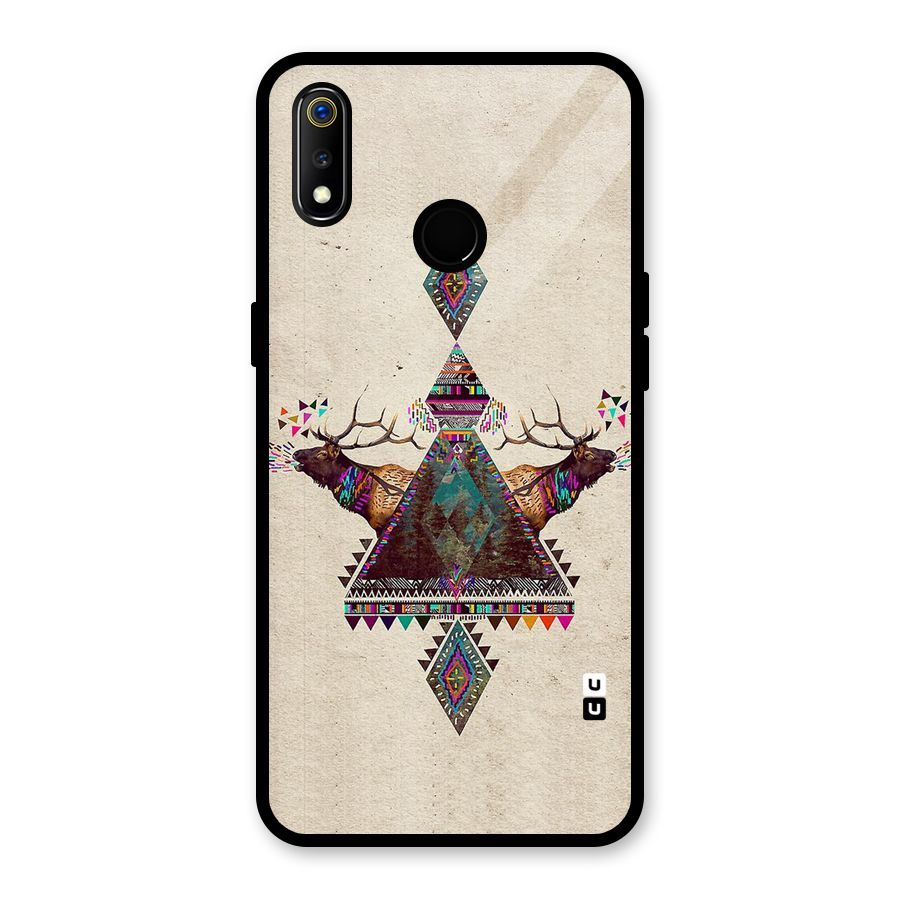 Aesthetic Bull Glass Back Case for Realme 3i