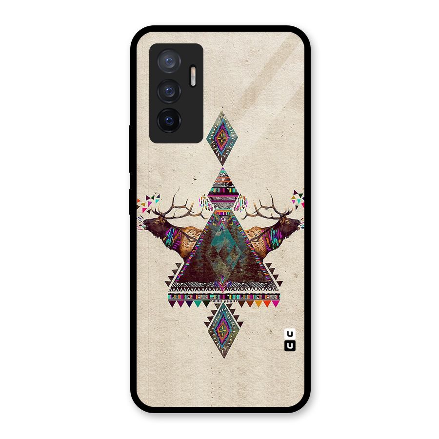 Aesthetic Bull Glass Back Case for Vivo V23e