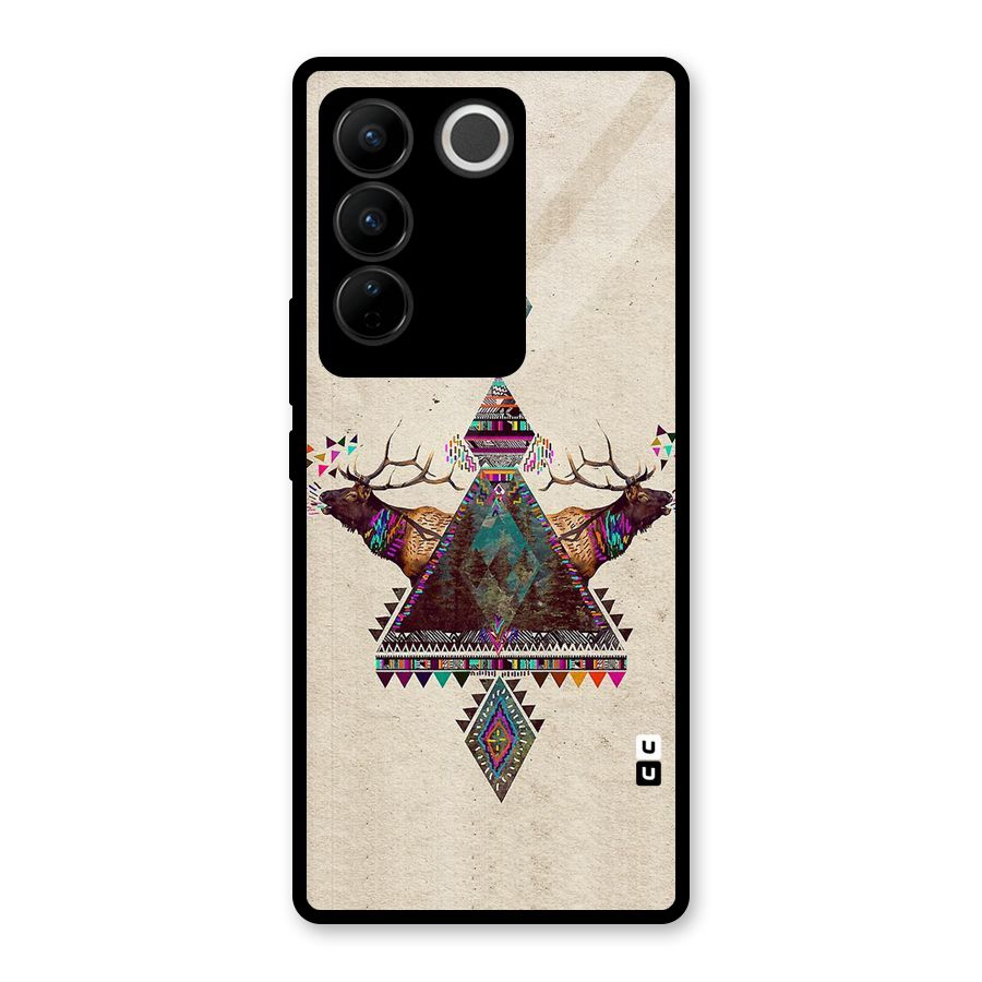 Aesthetic Bull Glass Back Case for Vivo V27