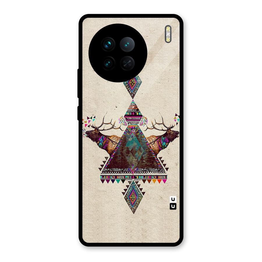 Aesthetic Bull Glass Back Case for Vivo X90