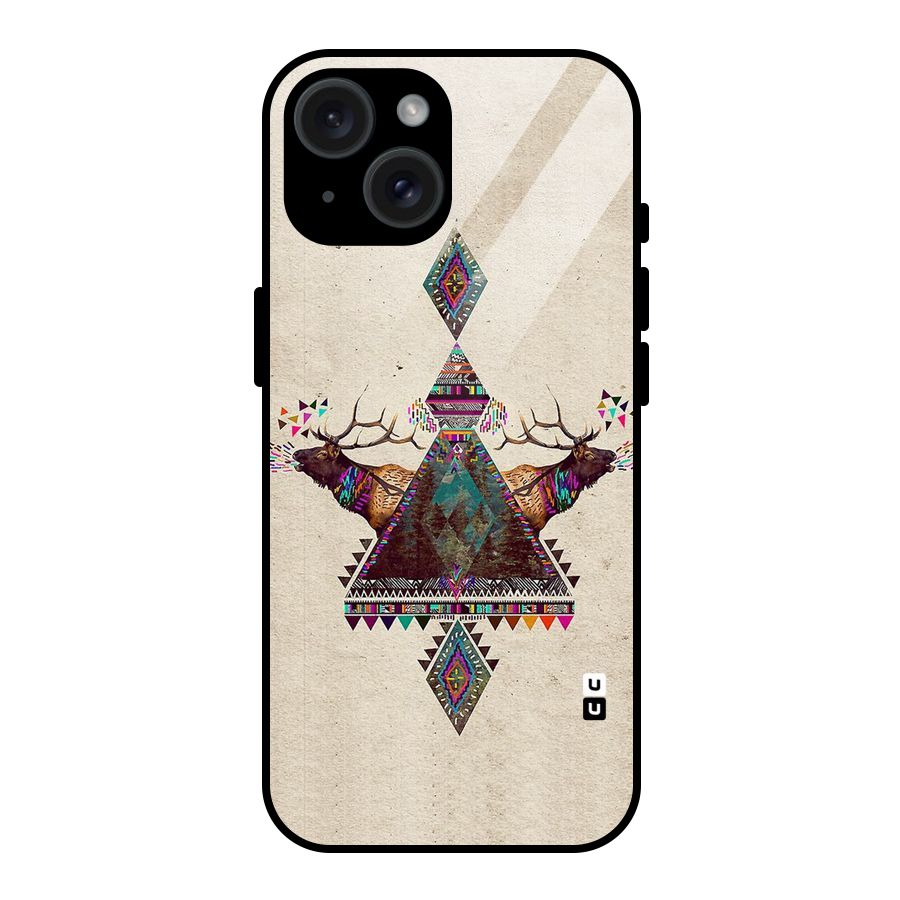 Aesthetic Bull Glass Back Case for iPhone 15