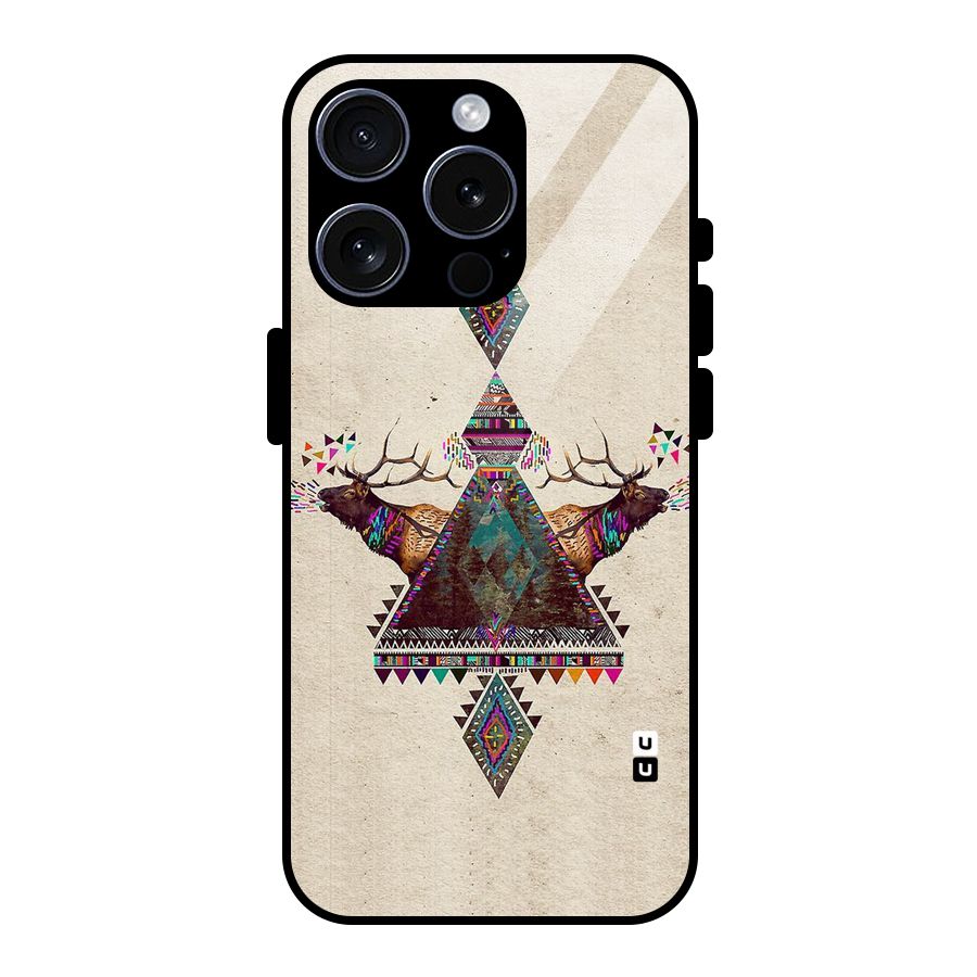Aesthetic Bull Glass Back Case for iPhone 15 Pro