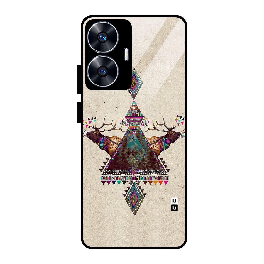 Aesthetic Bull Glass Back Case for realme C55