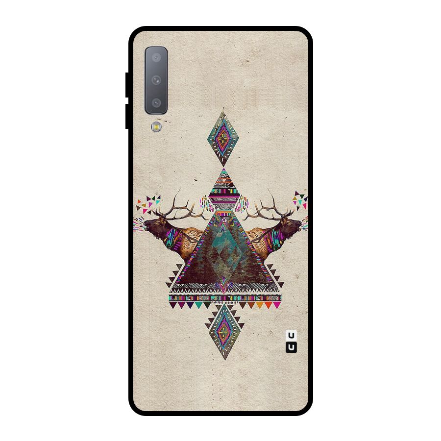 Aesthetic Bull Metal Back Case for Galaxy A7 (2018)