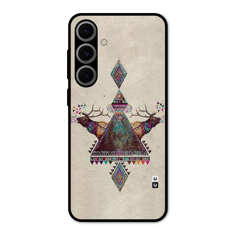 Aesthetic Bull Metal Back Case for Galaxy S24 FE