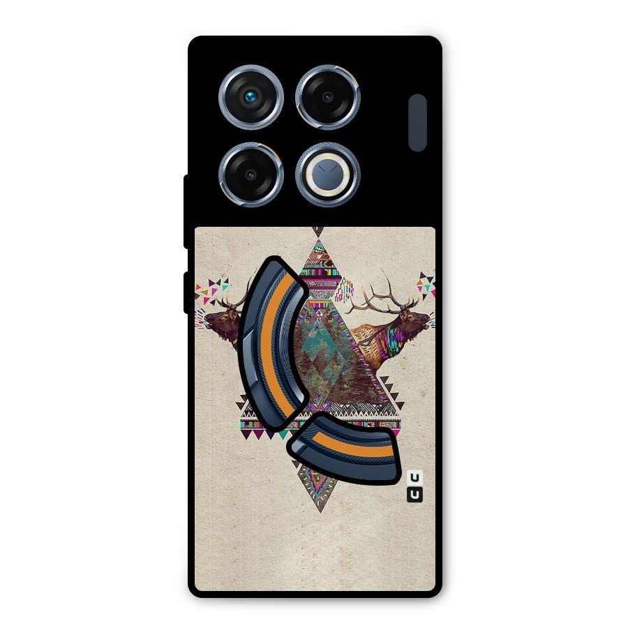 Aesthetic Bull Metal Back Case for Infinix GT 20 Pro