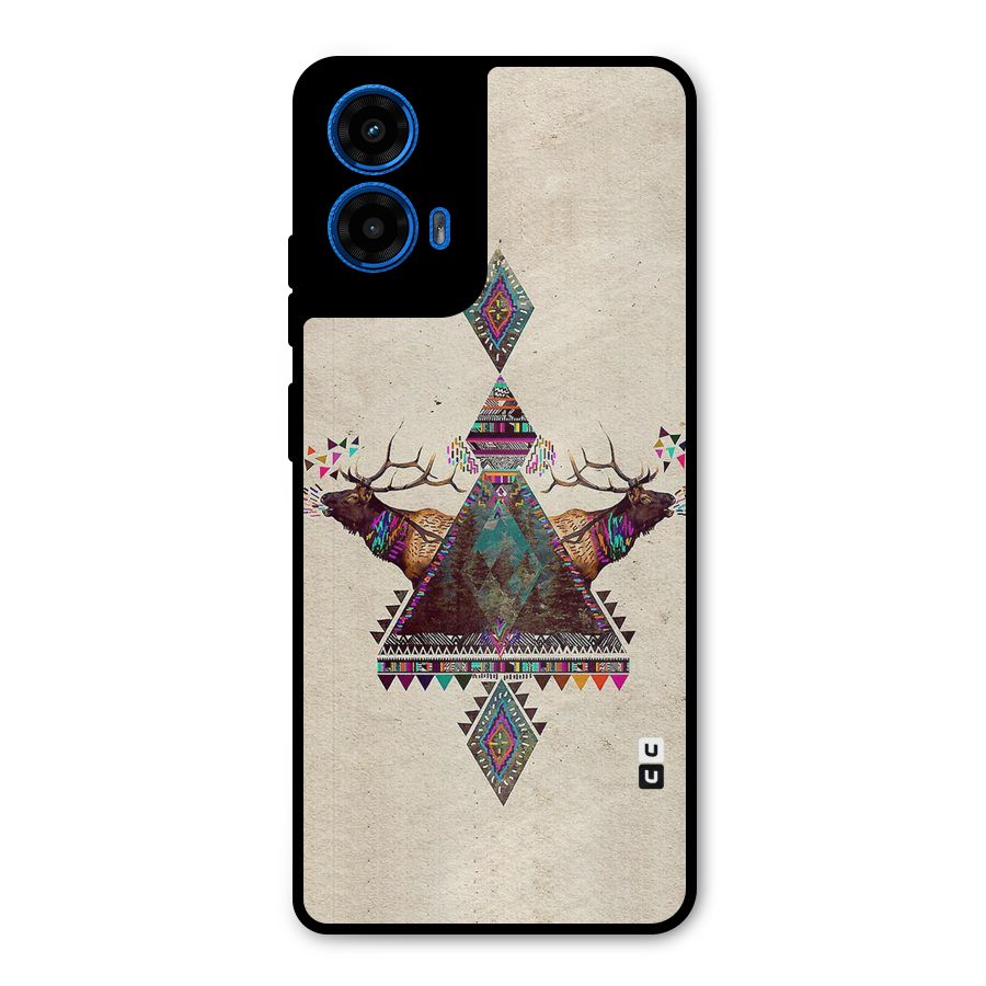 Aesthetic Bull Metal Back Case for Moto G45