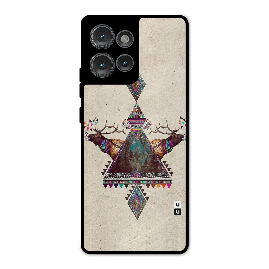 Aesthetic Bull Metal Back Case for Motorola Edge 50