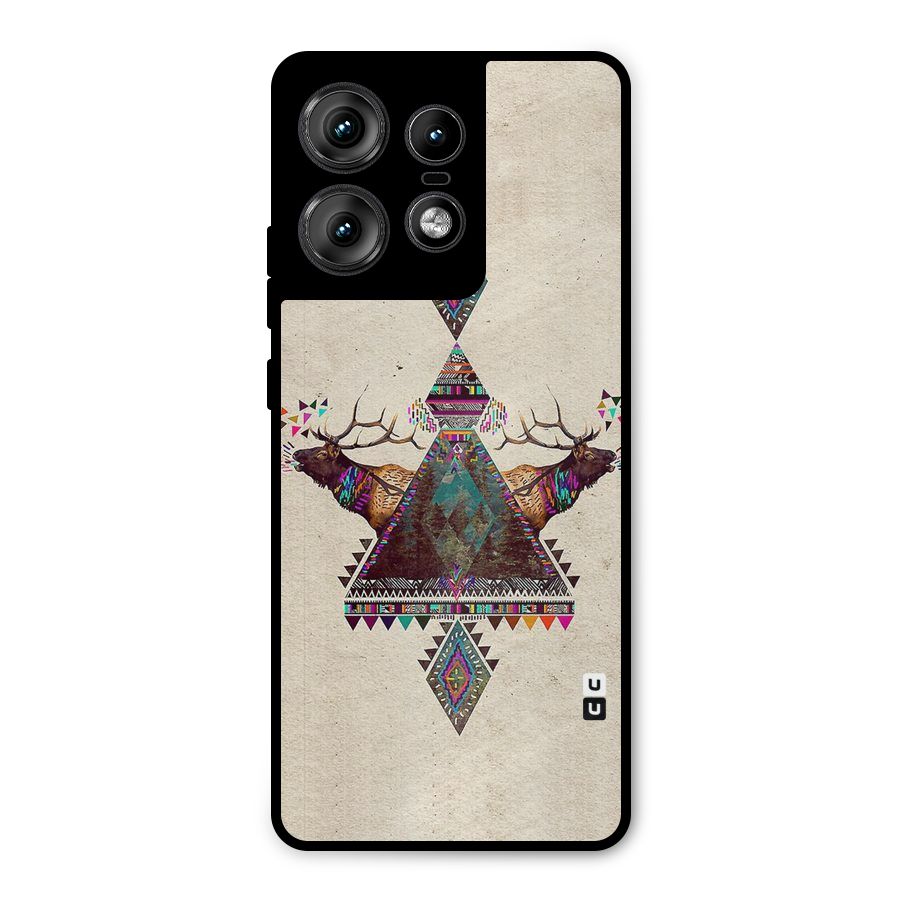 Aesthetic Bull Metal Back Case for Motorola Edge 50 Pro