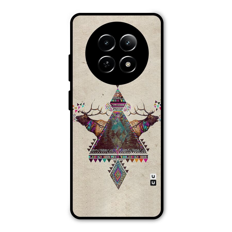 Aesthetic Bull Metal Back Case for Realme 12 5G