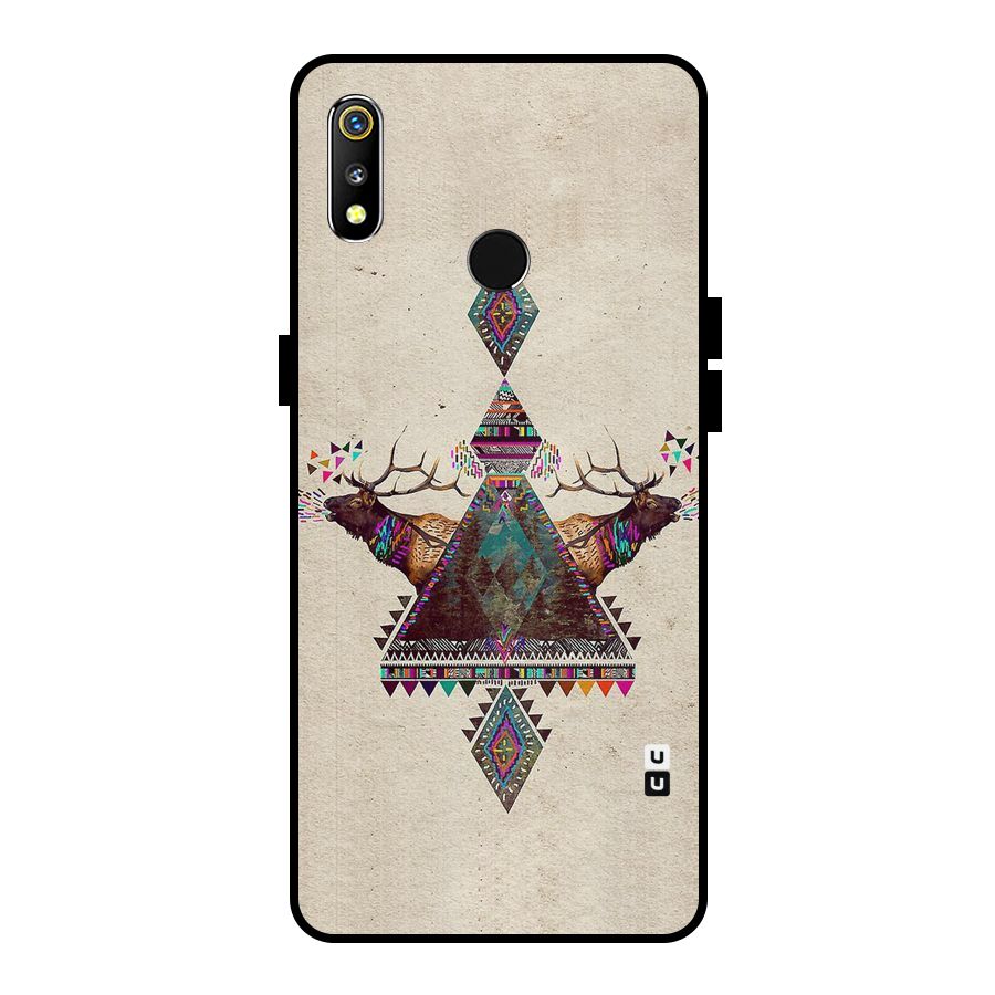 Aesthetic Bull Metal Back Case for Realme 3
