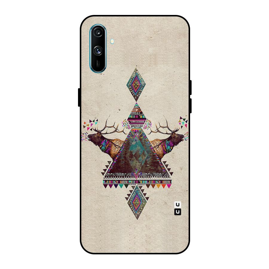 Aesthetic Bull Metal Back Case for Realme C3
