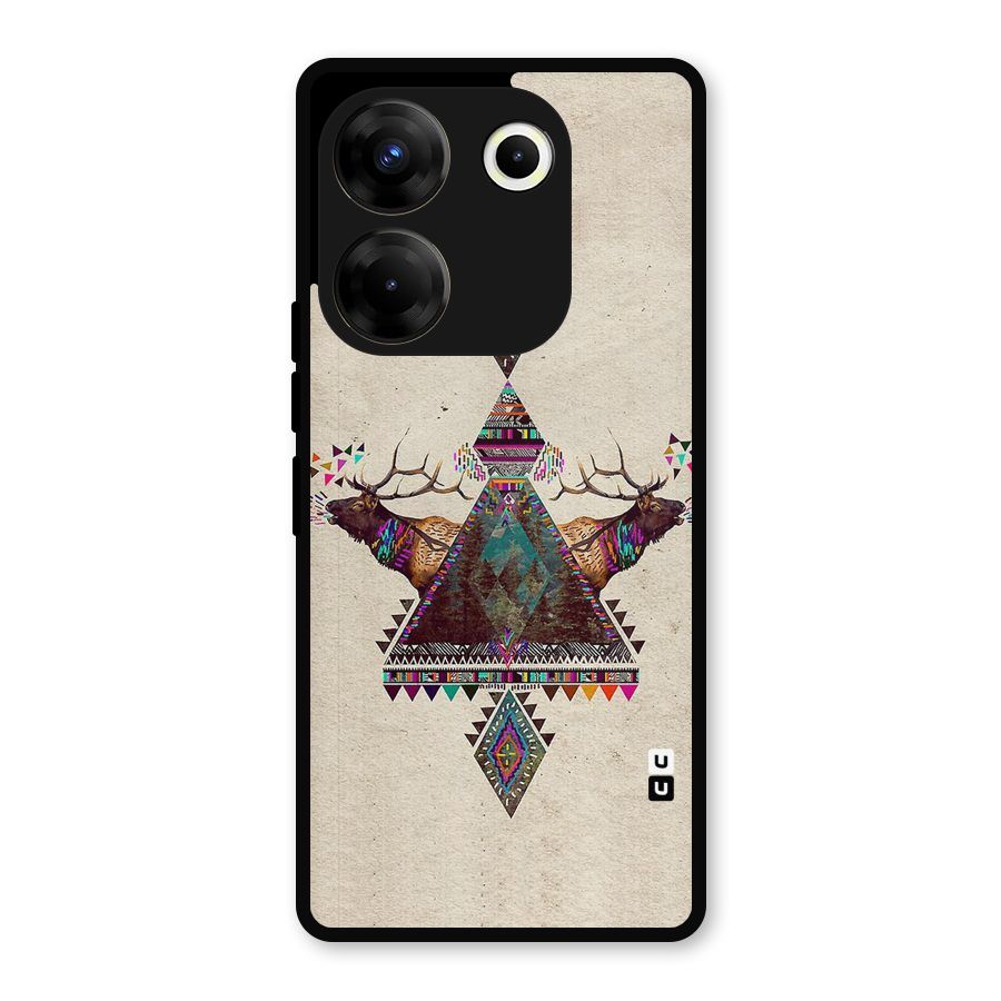 Aesthetic Bull Metal Back Case for Tecno Camon 20