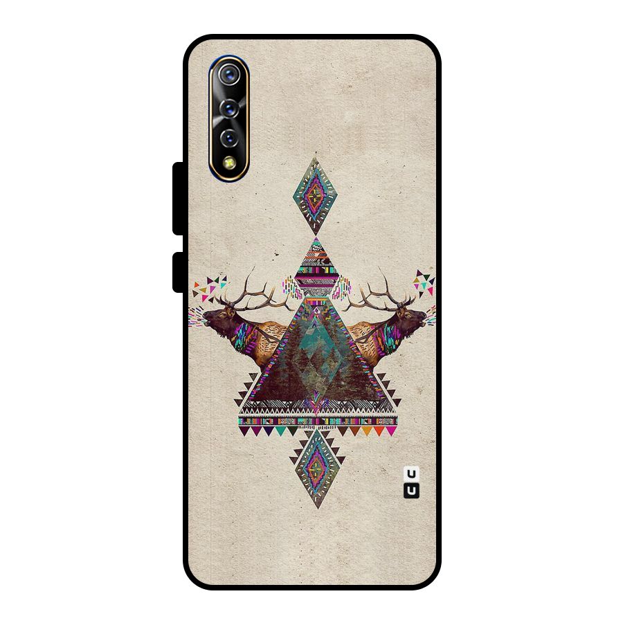 Aesthetic Bull Metal Back Case for Vivo S1