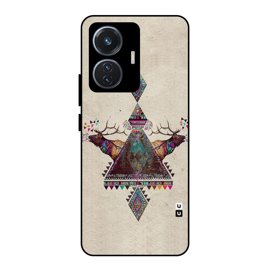 Aesthetic Bull Metal Back Case for Vivo T1 44W