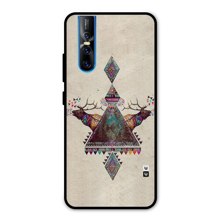 Aesthetic Bull Metal Back Case for Vivo V15 Pro