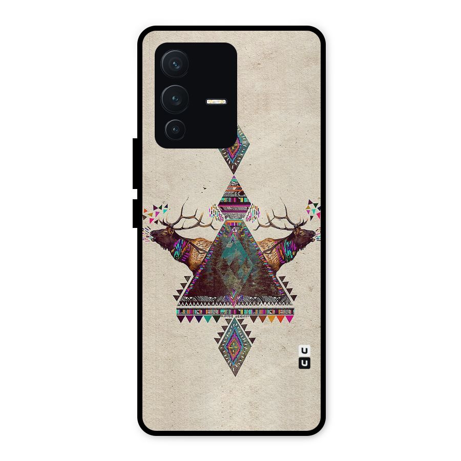 Aesthetic Bull Metal Back Case for Vivo V23 5G