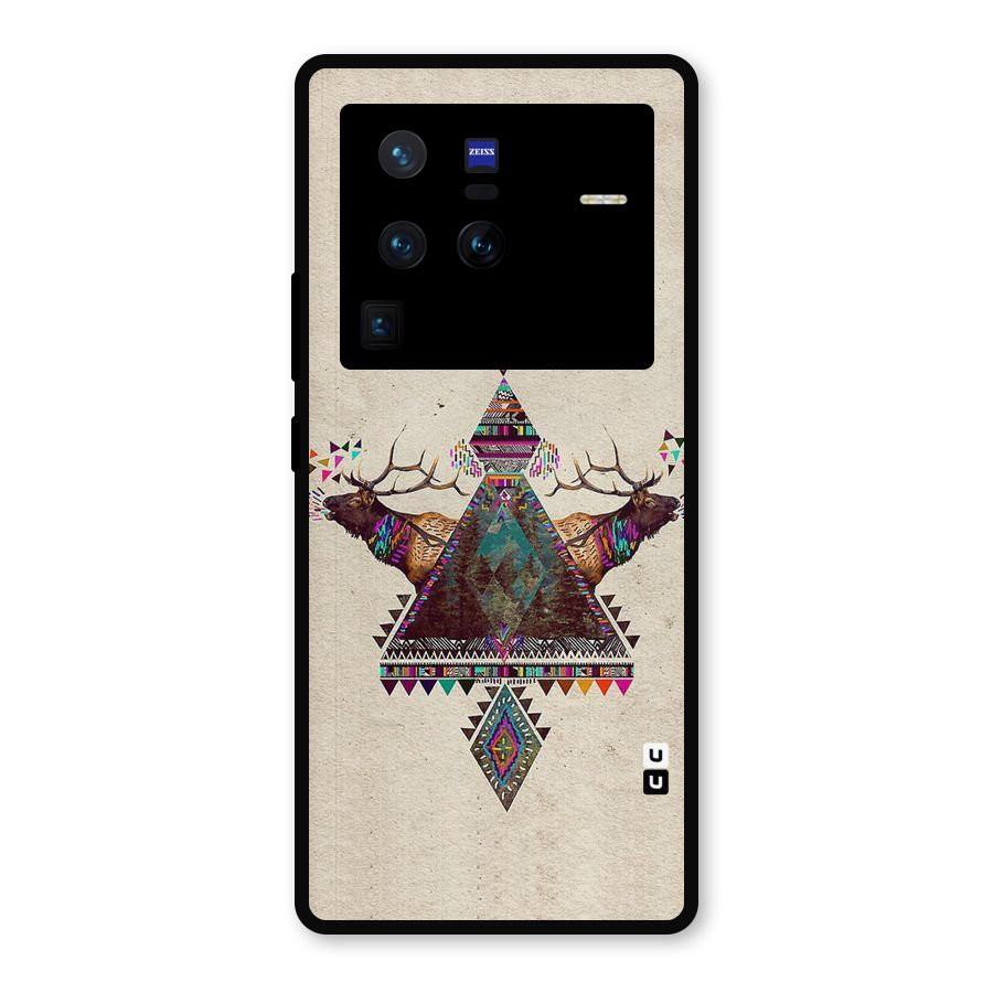 Aesthetic Bull Metal Back Case for Vivo X80 Pro