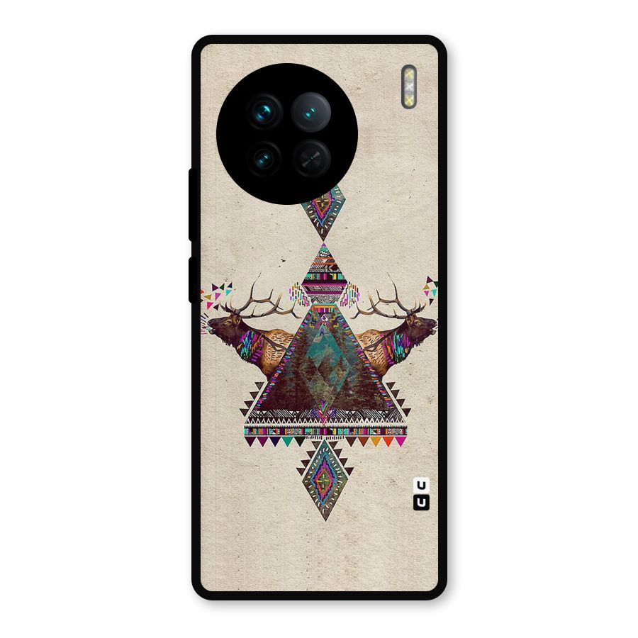 Aesthetic Bull Metal Back Case for Vivo X90