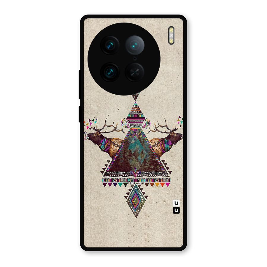 Aesthetic Bull Metal Back Case for Vivo X90 Pro