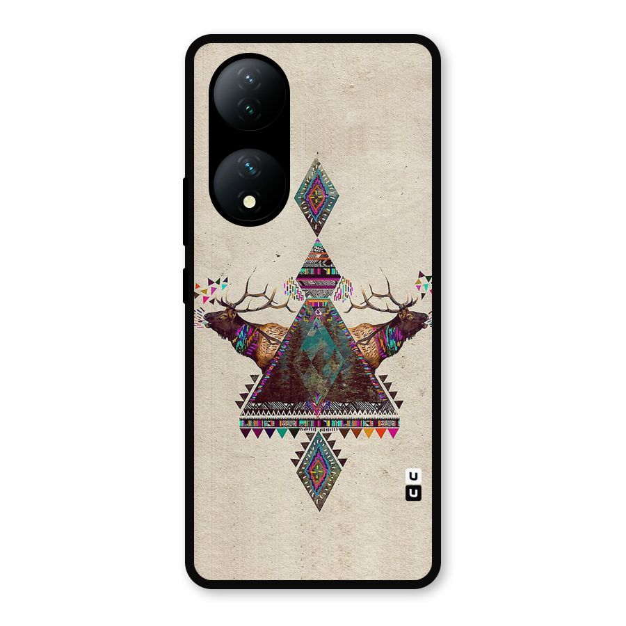 Aesthetic Bull Metal Back Case for Vivo Y100a