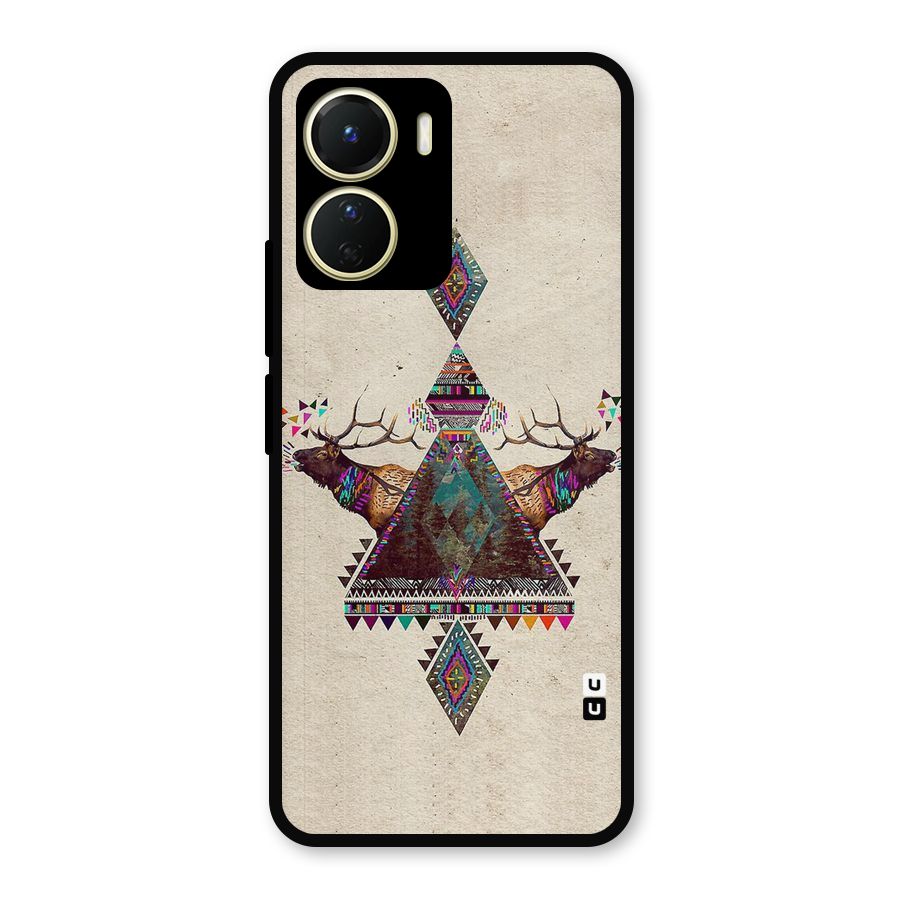 Aesthetic Bull Metal Back Case for Vivo Y16