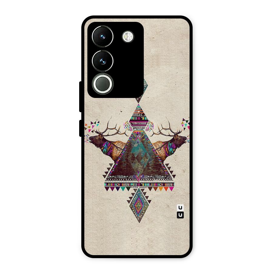 Aesthetic Bull Metal Back Case for Vivo Y200