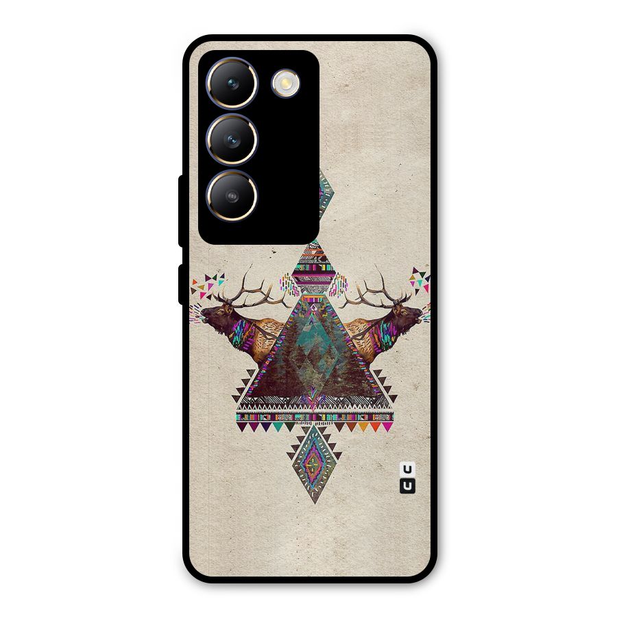 Aesthetic Bull Metal Back Case for Vivo Y200e