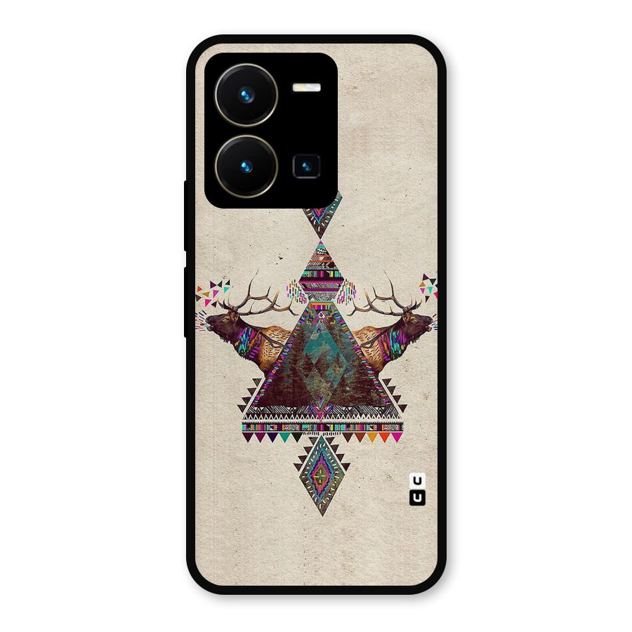 Aesthetic Bull Metal Back Case for Vivo Y35