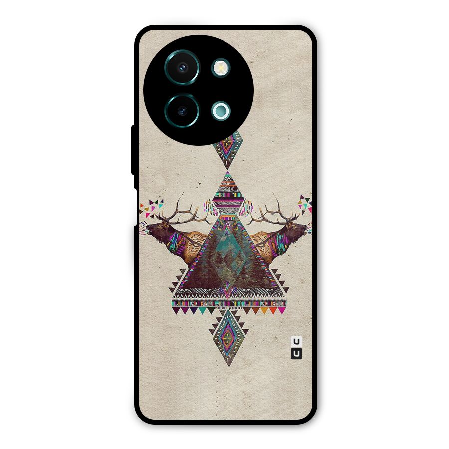 Aesthetic Bull Metal Back Case for Vivo Y58