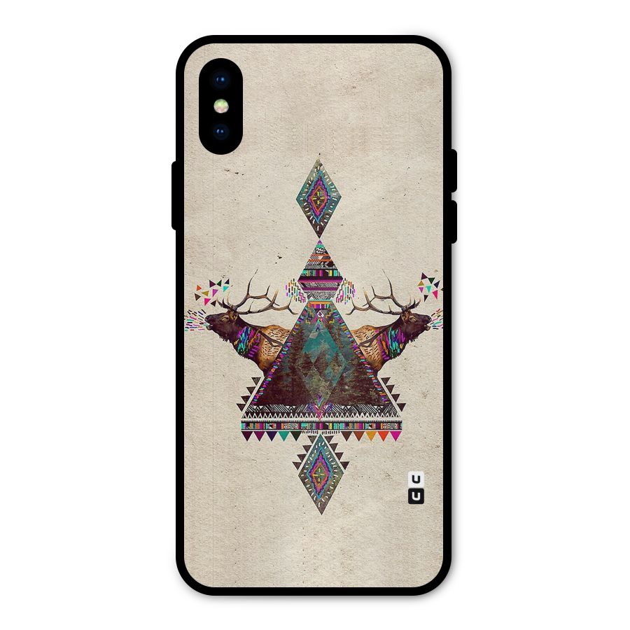 Aesthetic Bull Metal Back Case for iPhone XS