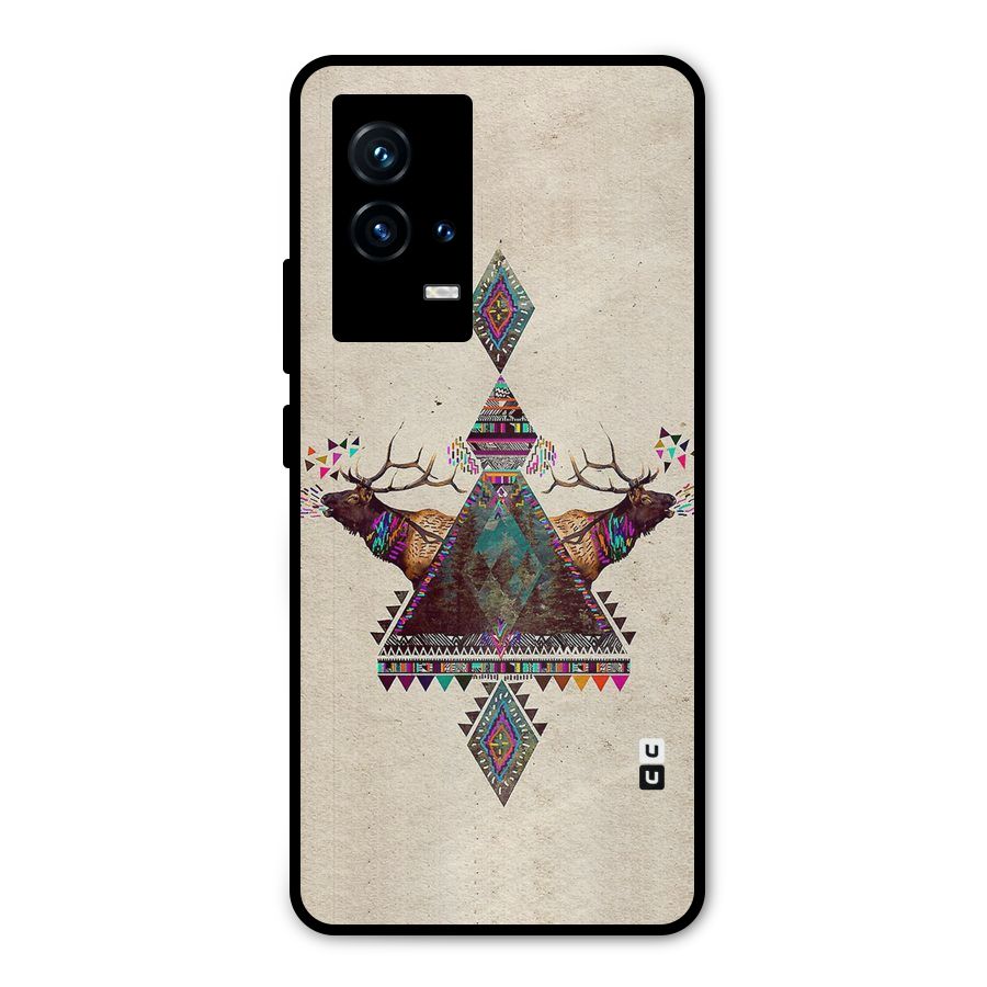 Aesthetic Bull Metal Back Case for iQOO 9 5G
