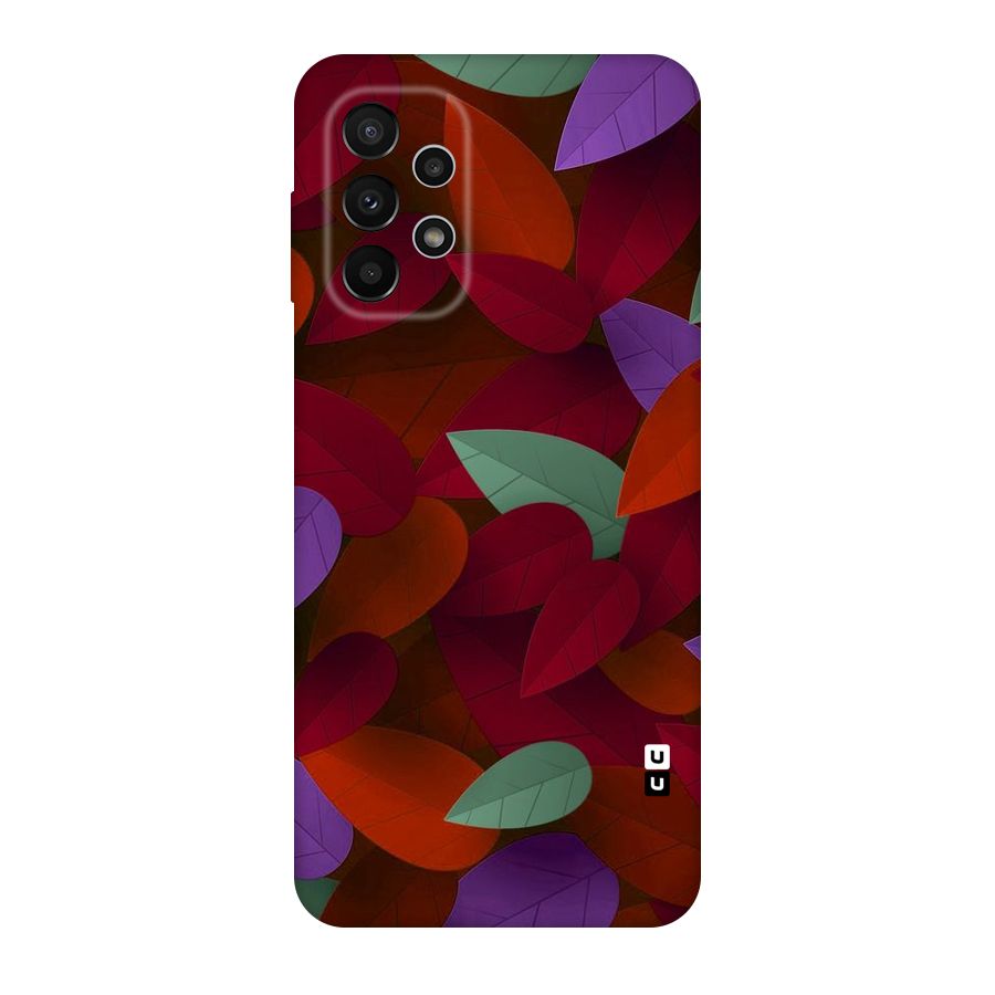 Aesthetic Colorful Leaves Original Polycarbonate Back Case for Galaxy A23