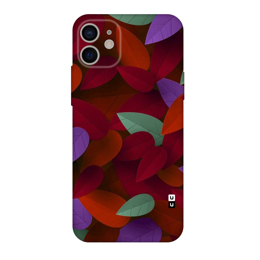 Aesthetic Colorful Leaves Original Polycarbonate Back Case for iPhone 11